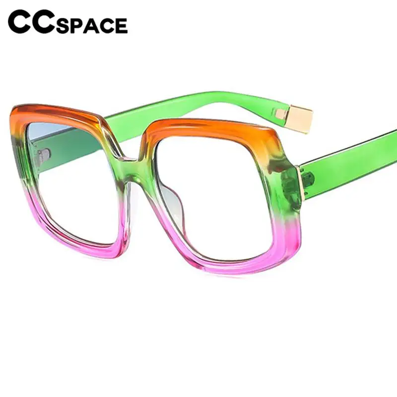 R57553 Casual Color-Blocked Glasses Frame Women Stylish Square Optical Presbyopia Eyeglasses Customizable Prescription Spectacle