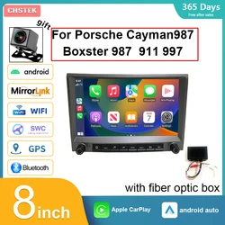 Android 13 Car Radio for Porsche Cayman 911 987 Boxster 997 Carplay Auto Stereo Multimedia Navigation Player Qualcomm GPS WIFI