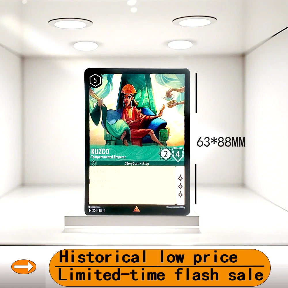 Englishversion Lorcana Proxy Enchant Chapte 1 GENIE,BEAST,KUZCO,MICKEY MOUSE,MALEFICENT,CAPTAIN HOOK,TCG การ์ดเกม