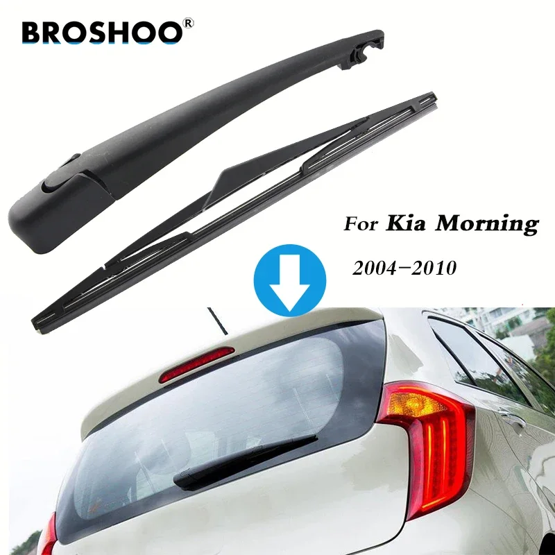 BROSHOO Car Rear Wiper Blades Back Windscreen Wiper Arm For KIA Morning Hatchback (2004-2010) 310mm,Windshield Auto Styling