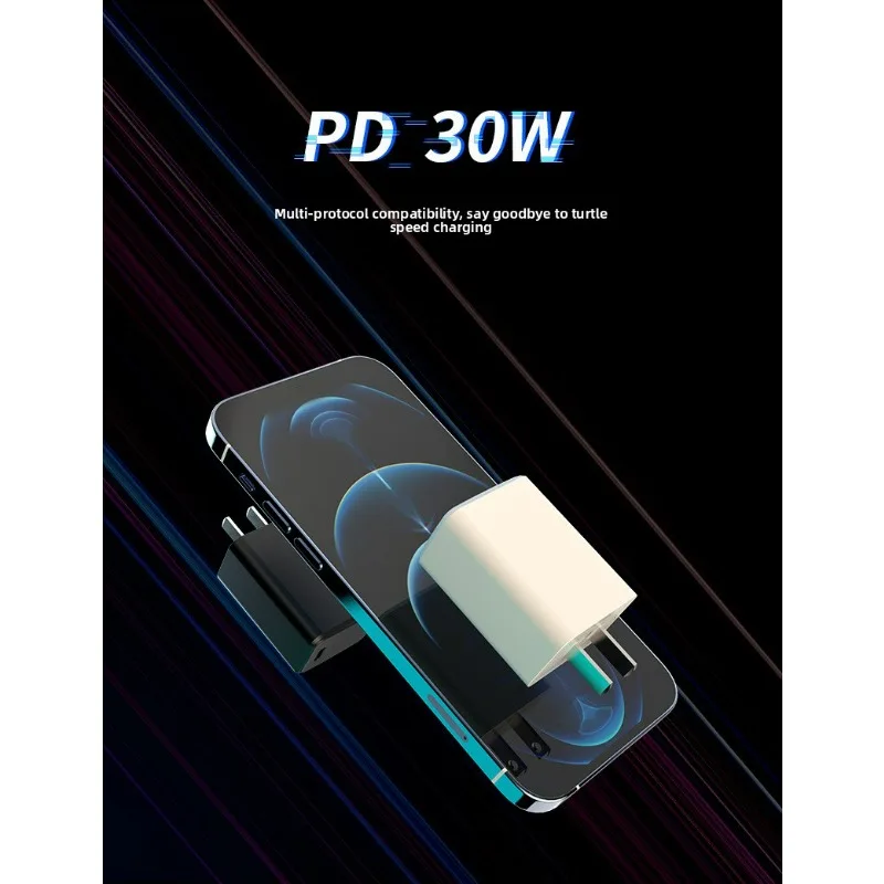 

30W PD charger dual USB QC4.0 PD 4.0 USB C-type fast charger suitable for compatible iPhone 8-15 and Android phones and tablets