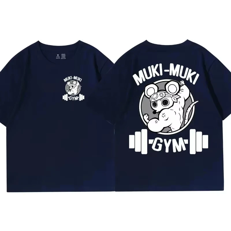 Neue bedruckte T-Shirts Unisex Lustige Ninja-Mäuse Fitness-T-Shirt – Detail 6