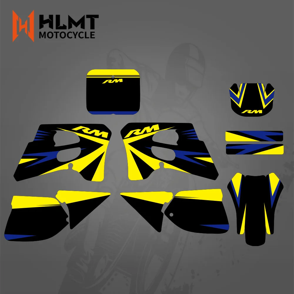 HLMT Motorcycle Plastic Graphics Backgrounds Decals Stickers For Suzuki RM125 RM250 RM 125 250 1993 -1995