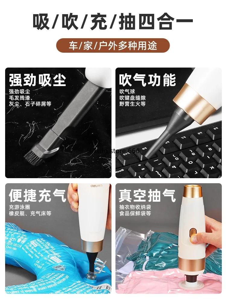 Car wireless suction blow hand-held car vacuum cleaner