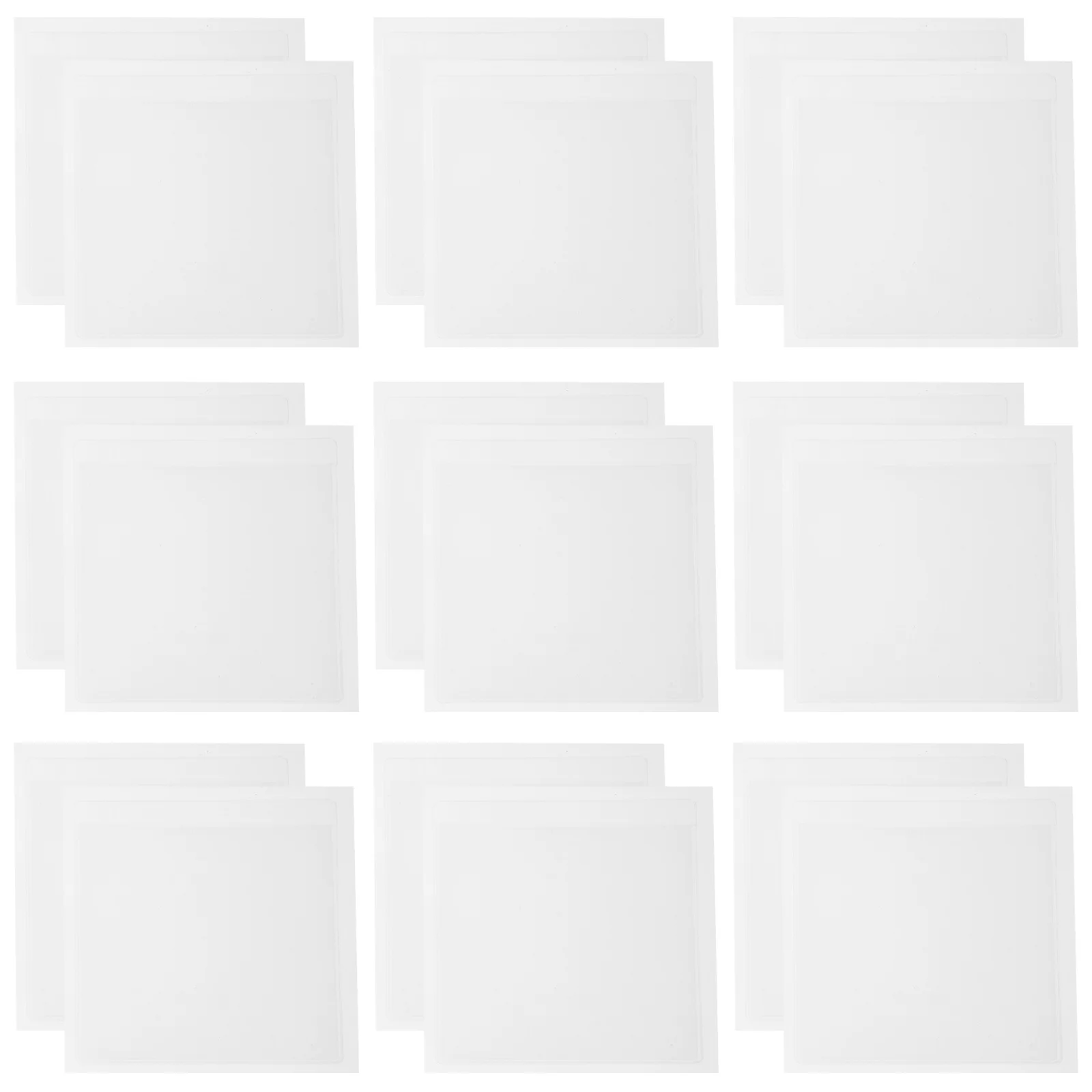20Pcs Self-Adhesive Index Card Pockets Transparent Label Sleeves for Organizing Office School Home Warehouse Card Holders