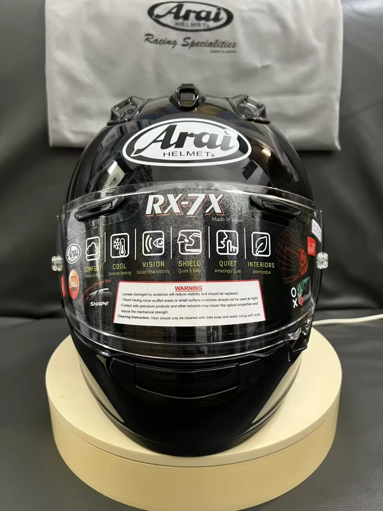 Full Face Motorcycle helmet rx7x RX-7X GLOSSY BLACK helmet Riding