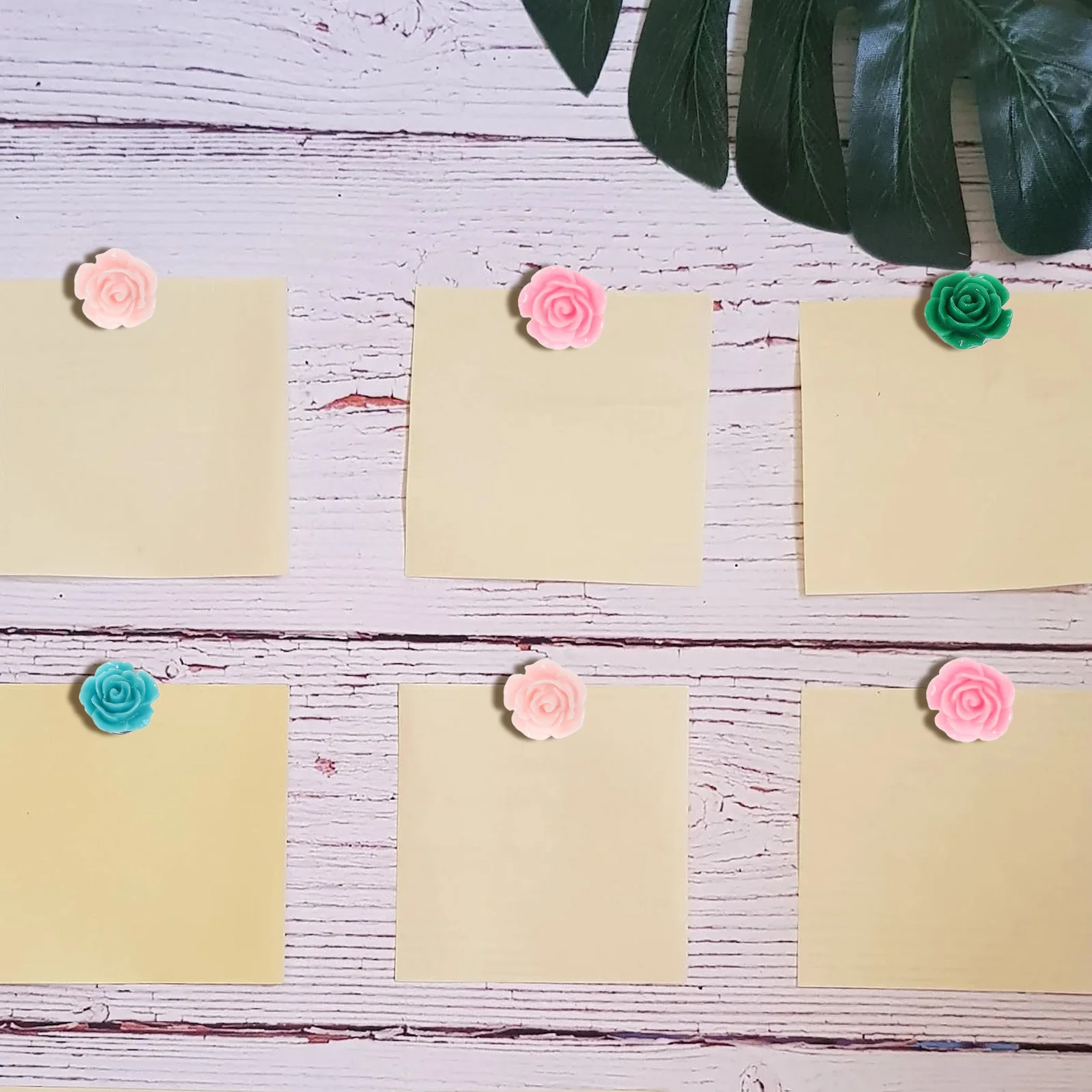 30 stks Rose Bloem Push Pins Vervangbare Punaises Voor Kaartbenodigdheden Thuiskantoor Muur Kunst Bevestiging Compact Herbruikbare Kleine Punaises