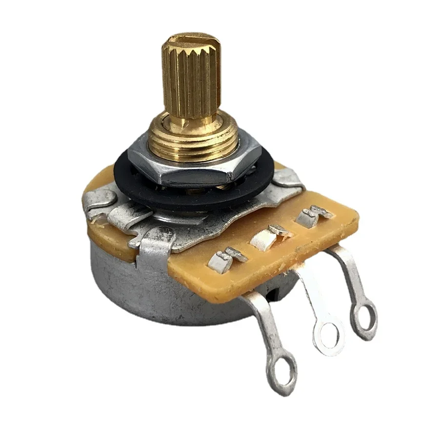 Upgrade CTS 250K 500K Guitar Potentiometer Pot, Brass Shaft, Low Torque,Low Noise Professional Accessories