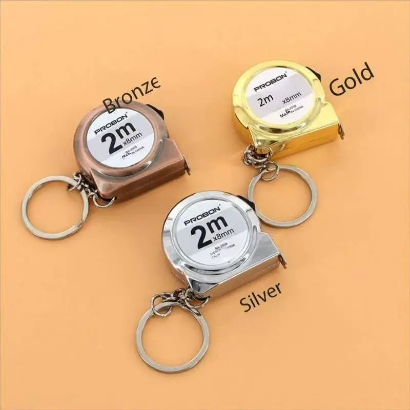 المحمولة شريط قياس صغير قابل للسحب 2 متر معتدل الصلب المفاتيح تصميم أداة قياس منزلية صغيرة DIY بها بنفسك صياغة والخياطة #4