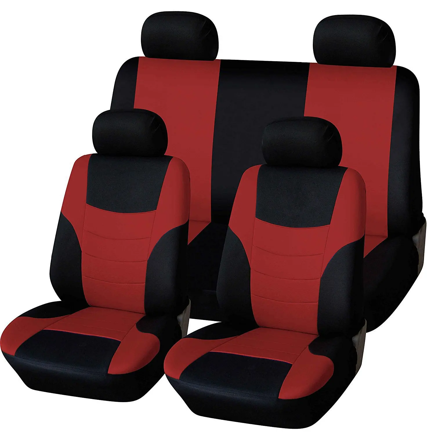 Free installation Four seasons Auto Parts Polyester Fabric 2/4/9 Piece Set Universal Front Rear Car Seat Cushion Cover