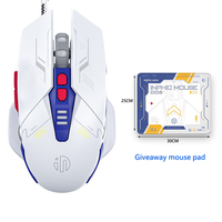 Inphic W9 PRO Wired Silent Gaming Mouse Ergonomic Comfortable Feel RGB Lighting 6-Level DPI Laptop PC Universal