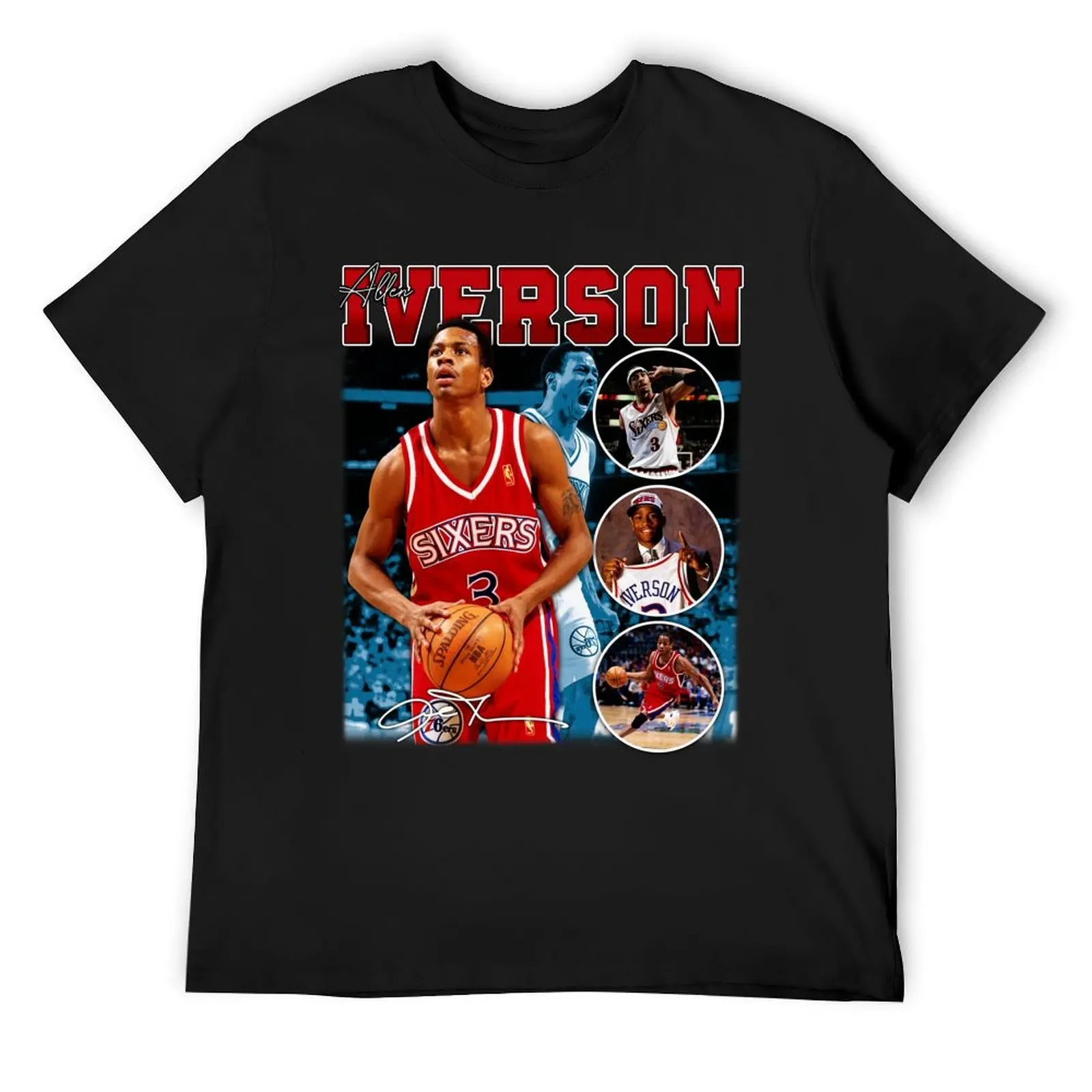 

Allen Iverson The Answer Basketball Legend Signature Vintage Retro 80s 90s Bootleg Rap Style T-Shirt