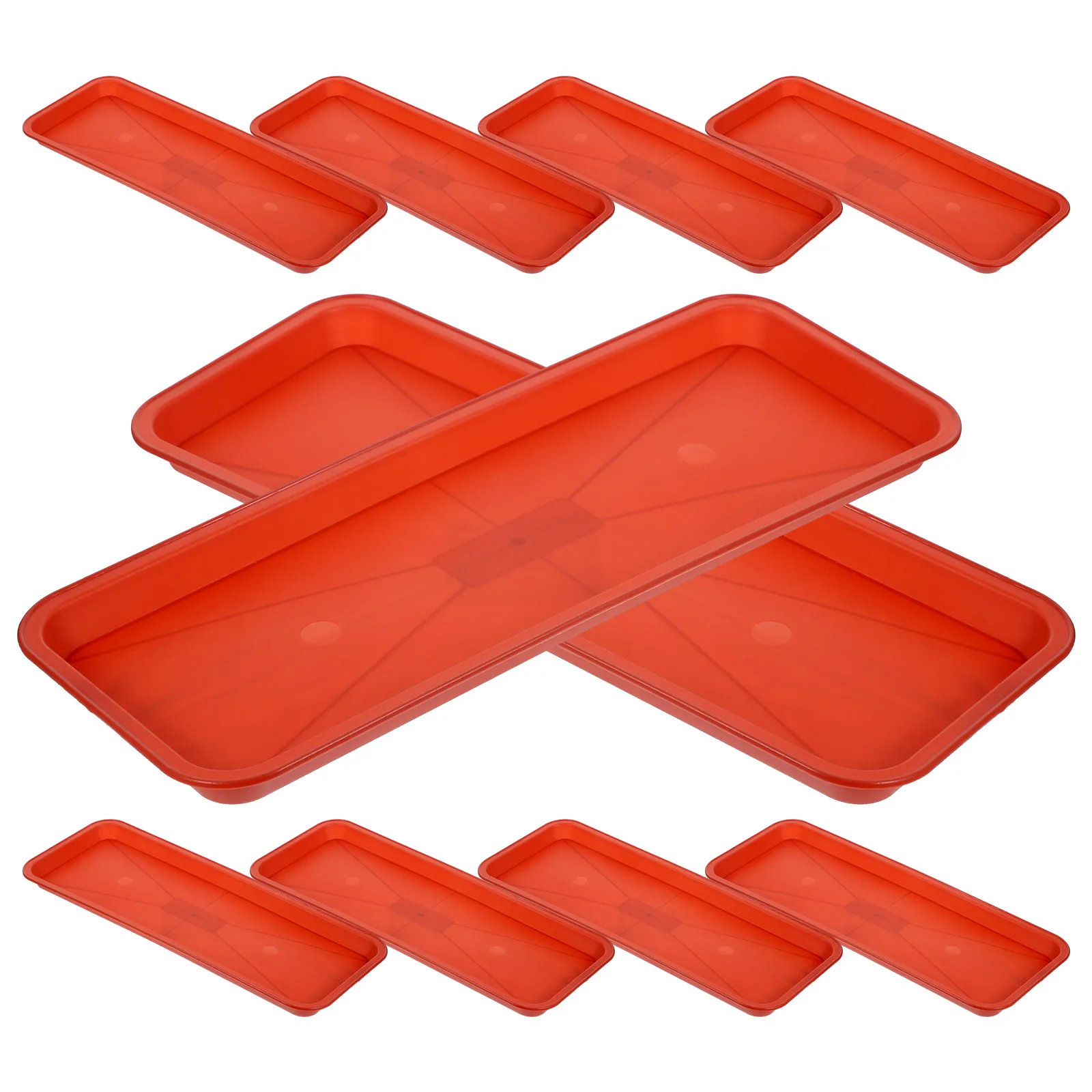 

Plant Pots Plastic Tray Water Catchers for Potted Plants Saucer Red Pp Flower Drip Trays