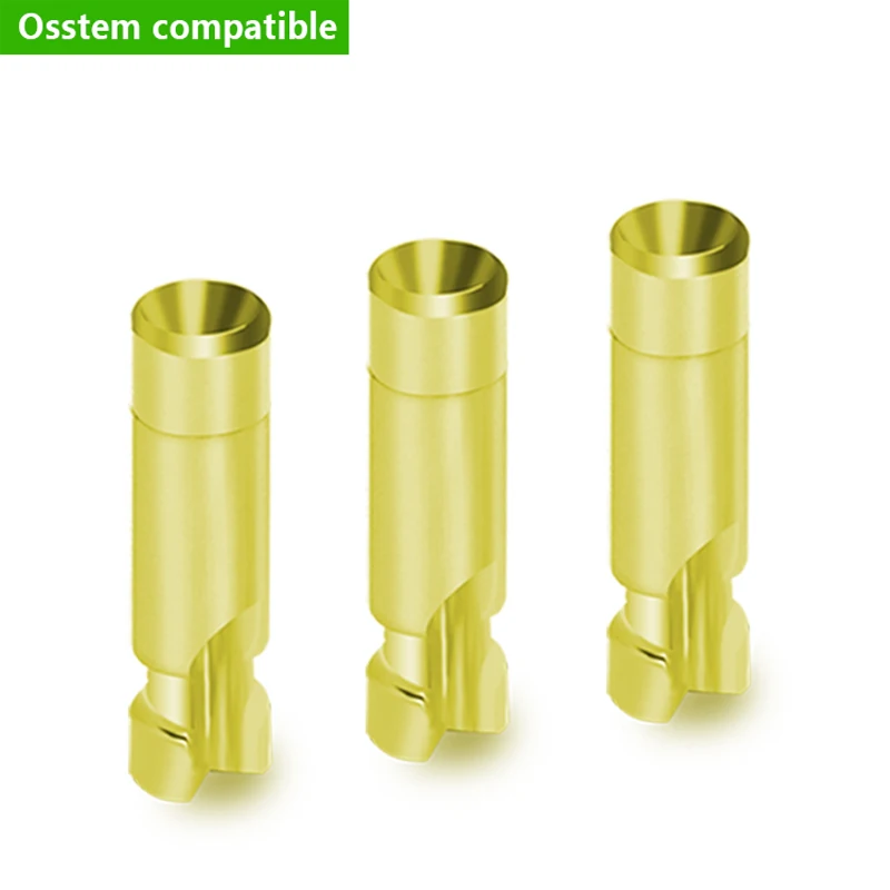 Osstem TS/SS Titanium Implant Analog Grade 5 Dental Lab Abutment for High Precision Fit & Biocompatible Stability