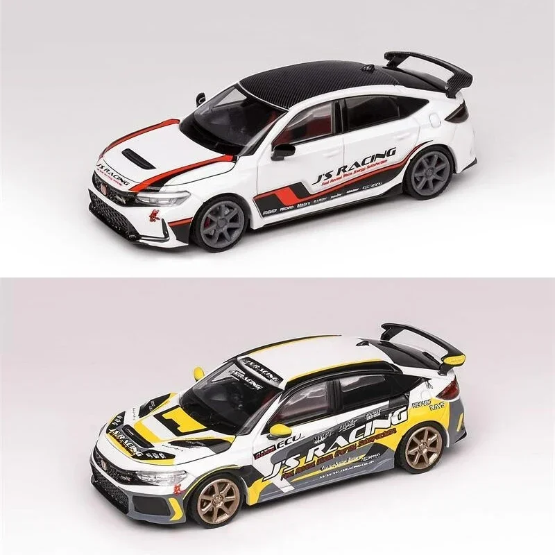 Motorhelix MH 1:64 Civic Type-R FL5 J's Racing Pearl White limited499 coche modelo fundido a presión