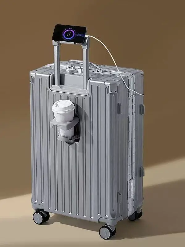 Mta de Viaje con Marco de Aluo Reforzado, an Capacidad, 30 Puadas, 28 Puadas, para Hombre y Mujer, Material Dura...