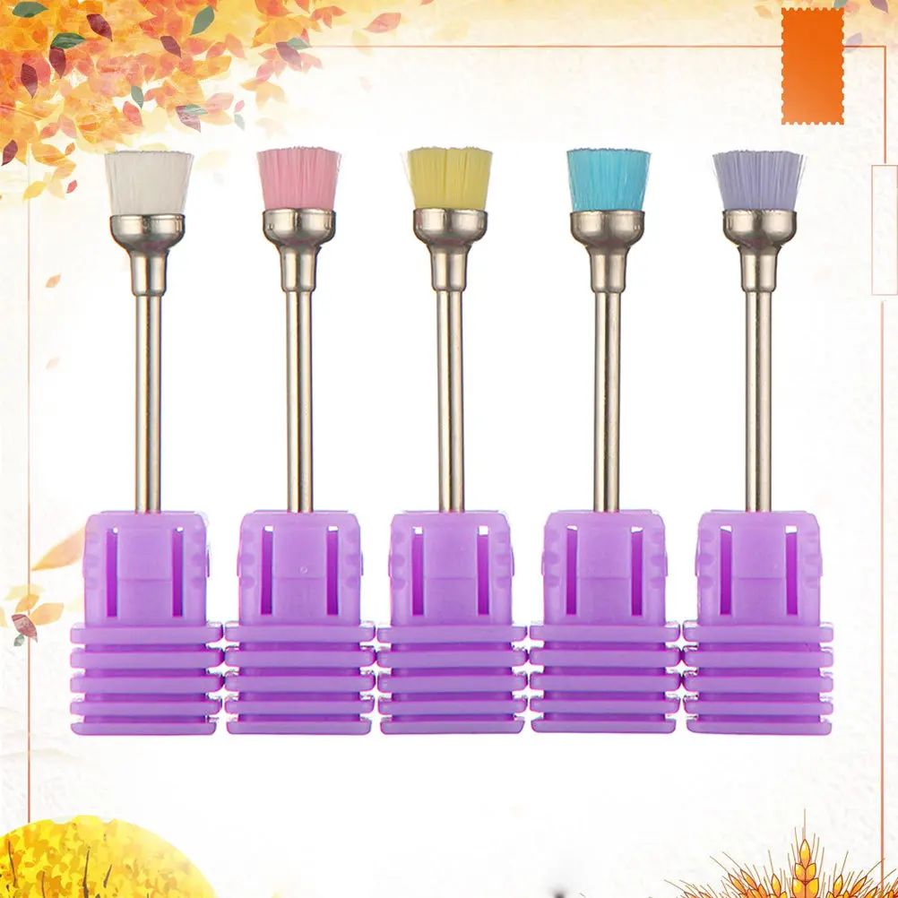 5Pcs Nail Art Dust Brush Professional Cleaning Tool Safe for Beginners and Professionals Durable Manicure Accessories Pink Blue