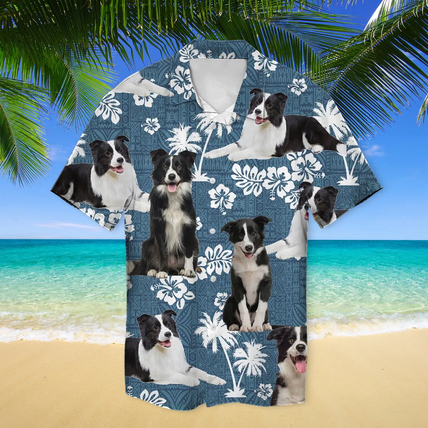 2022 Men's Cuban Collar Shirts Hawaiian Shirts Men's Shirts 3d Summer Short-sleeved Shirts Flamingo Dog Cat Animals Shirts T