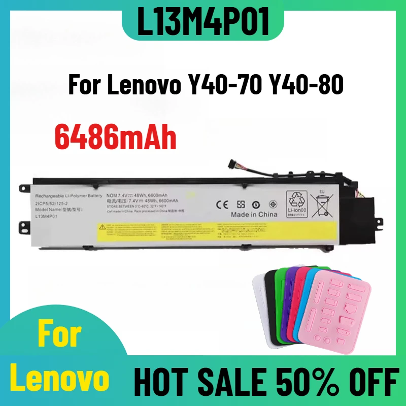 

6486mAh for Lenovo Y40-70 Y40-80 L13M4P01 Y40 Laptop Battery