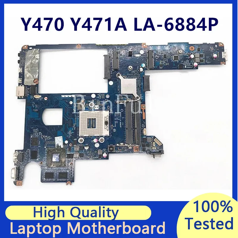 

Mainboard For Lenovo Y470 Y471A QIQY2 LA-6884P Laptop Motherboard With HM65 216-0833132 100% Full Tested Working Well