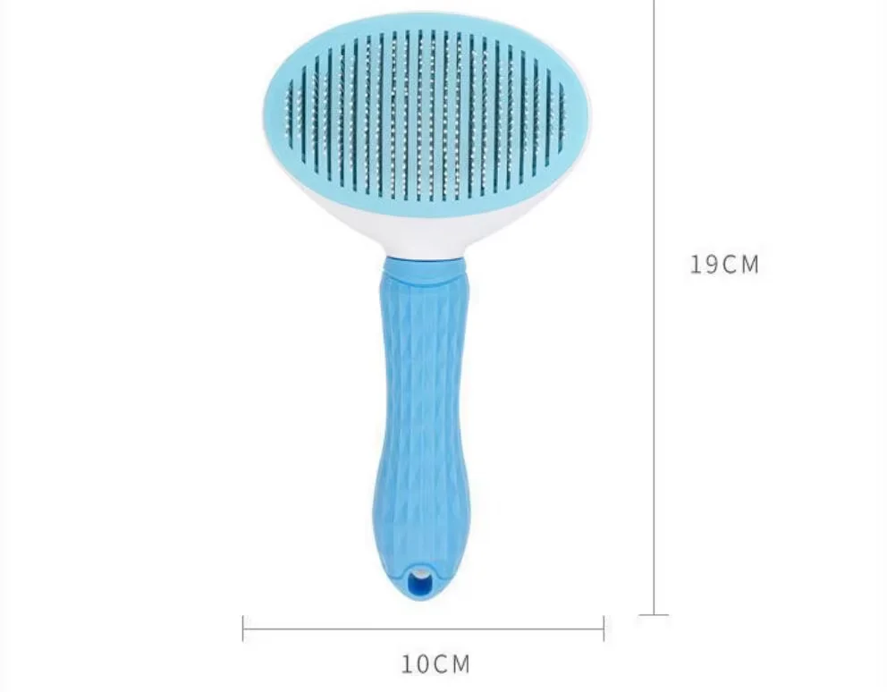 Brosse pour chien et chat, peigne autonettoyant, soins pour chat, peigne en acier inoxydable, outils de toilettage pour chat, peigne démêlant pour animaux de compagnie, accessoires pour chiens