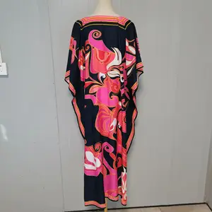Frauenkleid für Frauen Kleid Strand Strand Ausgang Kaftan Kleid auf der Größe der Frauenkleidung Beach Cover Sommer Kleidung Kimono Mujer Fiesta Kleider 12 Hauptverkäufe Chic Beach Ausfahrt - №7