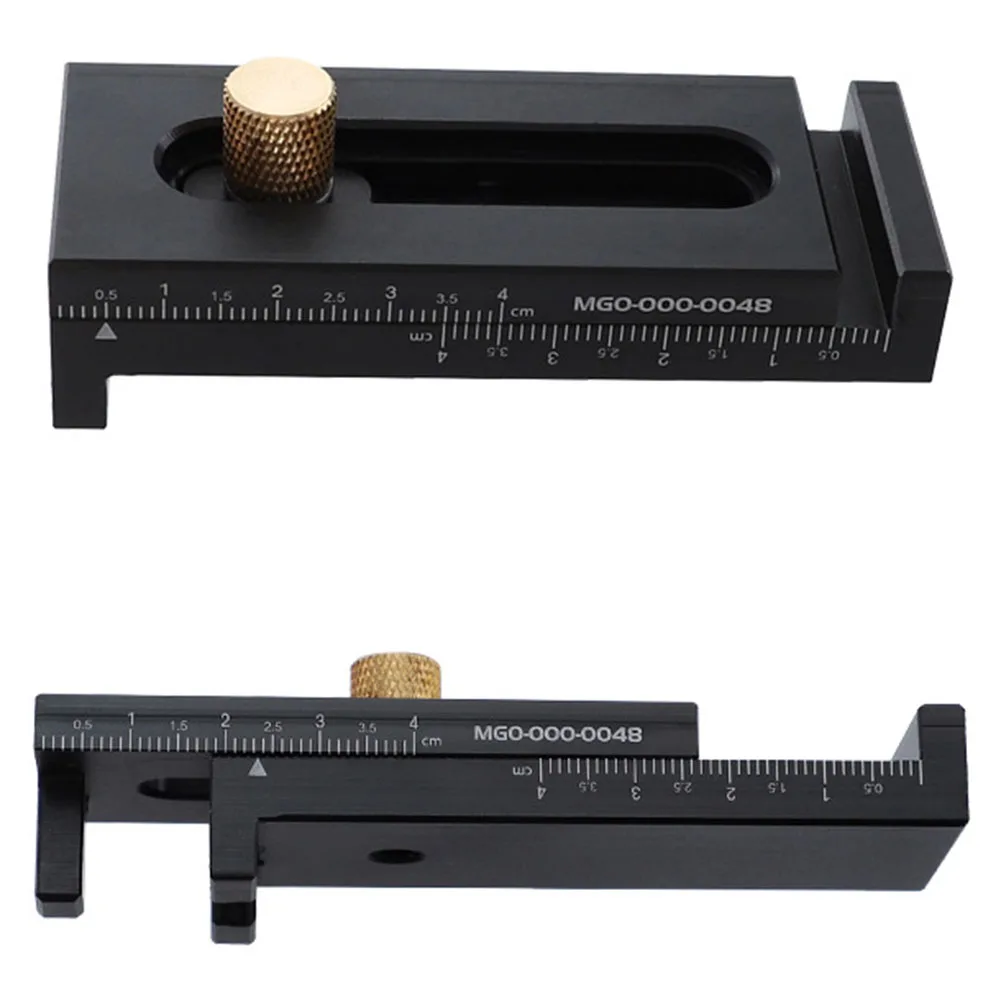 Woodworking Feeler Ruler Aluminum Alloy Saw Slot Regulator Gaps Gauge for Grooving Cutting Table Saw Bevel Saw WoodWorking Tools