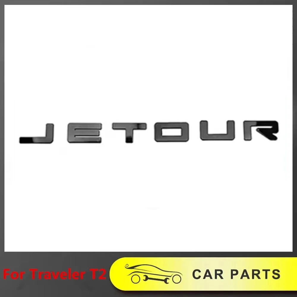 

Suitable For Jetour Traveler Shanhai T2 Car Emblem Sticker Grille Light Letter Label Black Warrior Decoration Modification Part