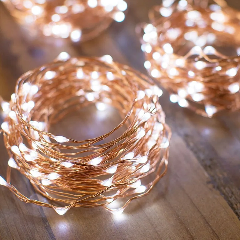 200M Copper Wire String Fairy Lights Garland Outdoor Garden Waterproof Decoration Holiday Lighting For Christmas Halloween Party