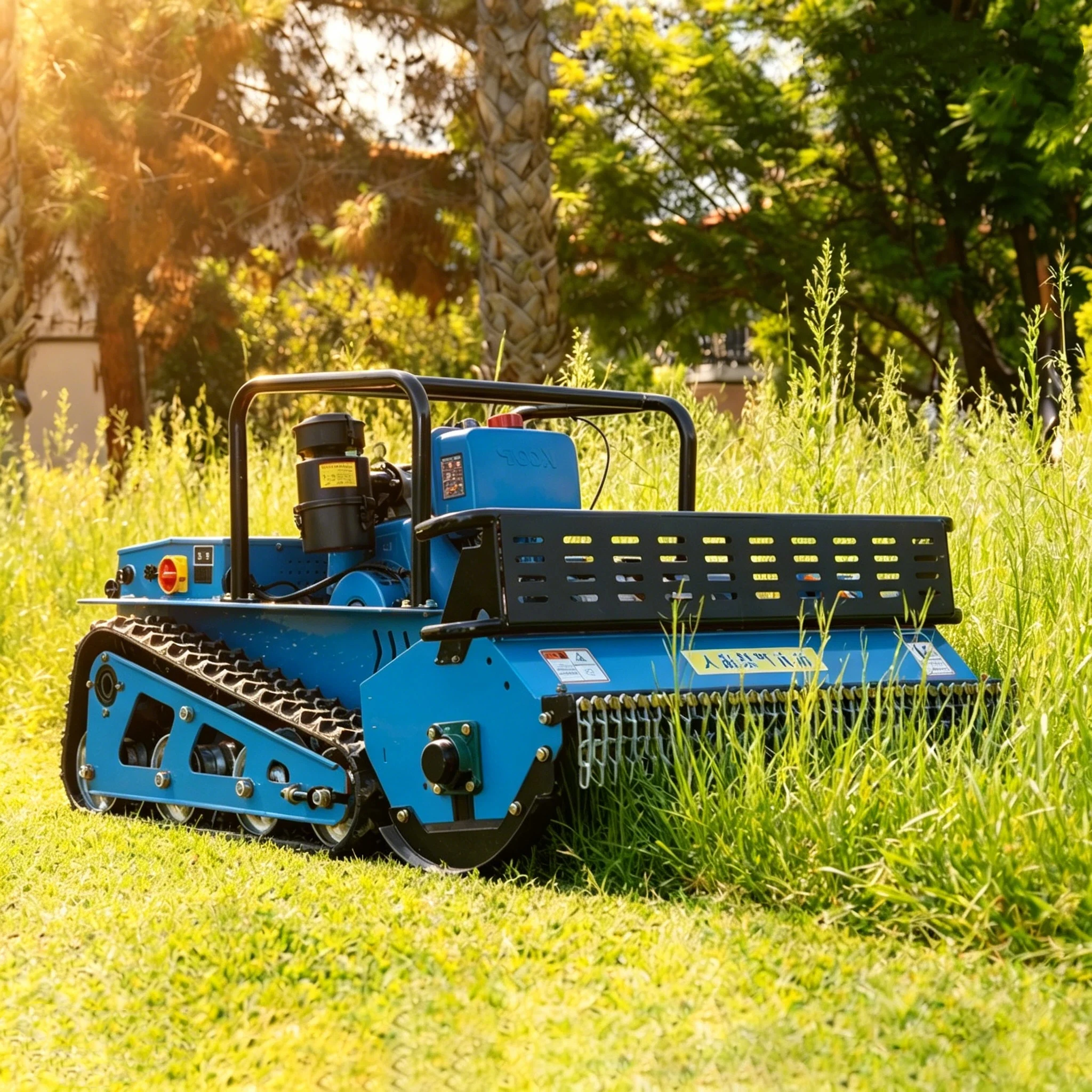 

Customized Low Noise Diesel Lawn Mower Tracked Remote Control Durable Grass Cutter with GPS CE EPA Certified Thick Blades