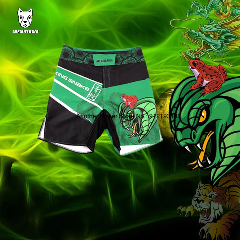 Pantaloncini per MMA BJJ Grappling Shorts Snake Sublimated Kick Boxing Fight Pants abbigliamento da palestra No Gi Jiu-Jitsu Judo Wrestling