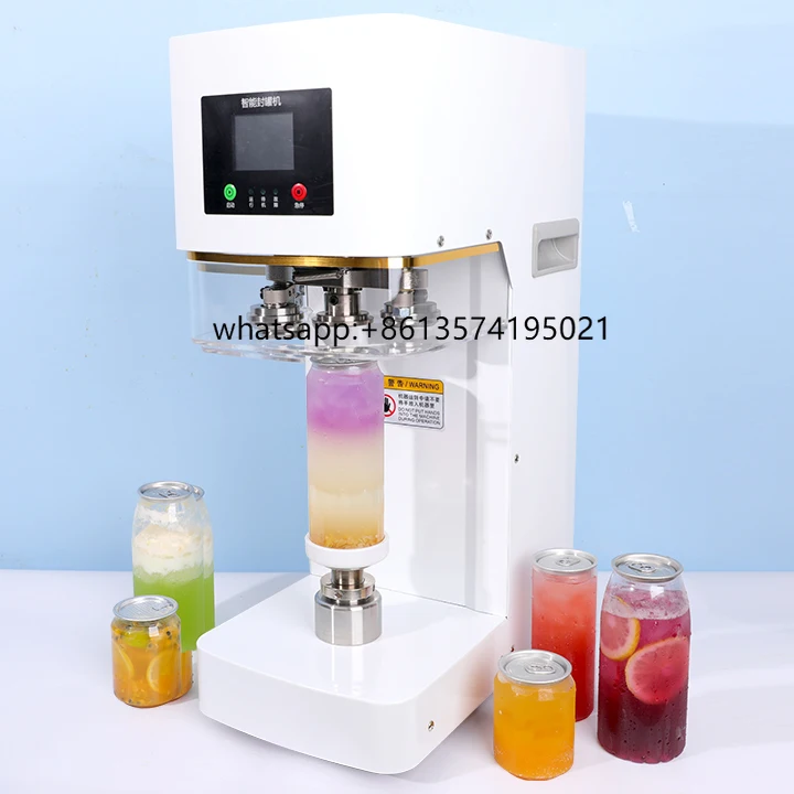 

Smoothie Popular Can Sealer Automatic Plastic Cans Sealing Machine