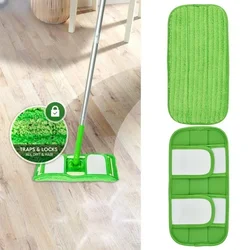 1PC Microfiber Reusable Mop Pads Fits 12 Inch for Swiffer Sweeper Cleaner Washable Fiber Cloth Household Mopping Accessory