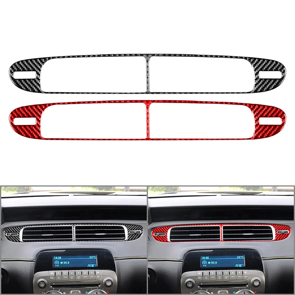 1Pcs Car Central Console Air Vent Outlet Panel Cover Decoration Sticker Trim For Chevrolet Camaro 2010 2011 2012 2013 2014 2015