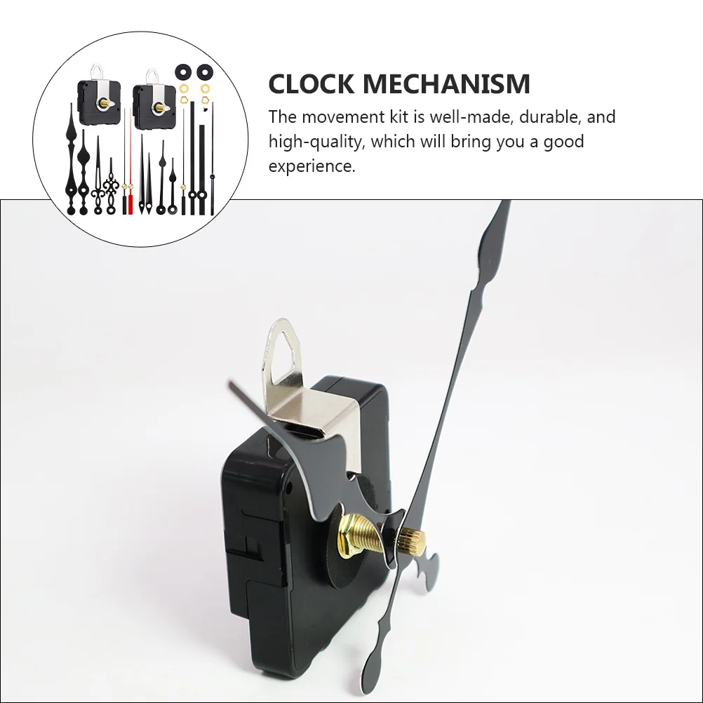 Clock Movement Kit Durable Plastic Alloy Mute Mechanism DIY Watch Precise Timing Home Decor Clock Parts Set