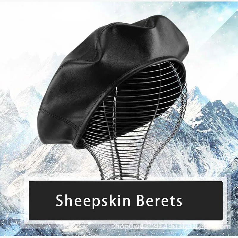 

Осенние береты из овчины в американском стиле для женщин, шляпа художника в британском стиле для отдыха, модная замшевая восьмиугольная кепка, легко подходящая