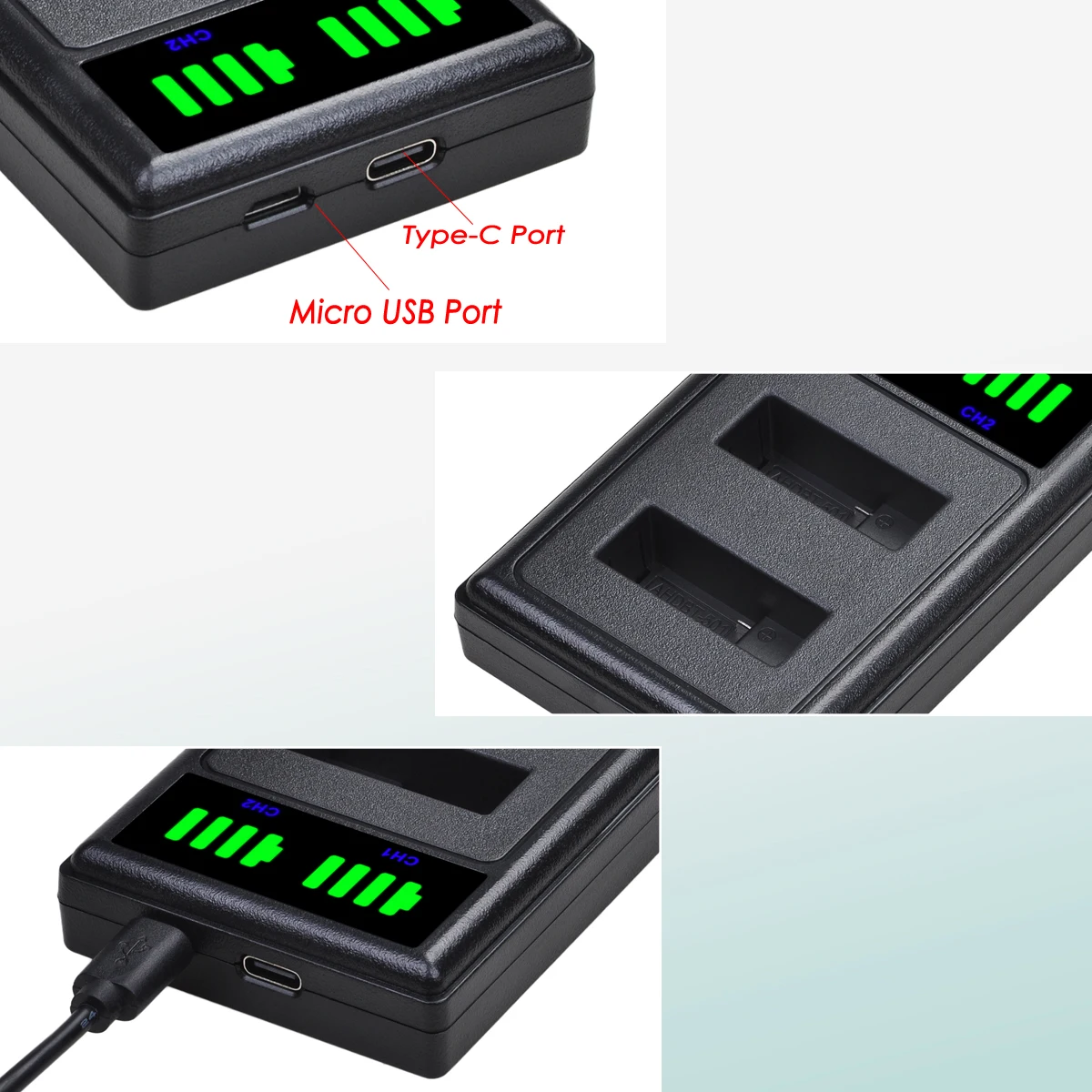 1600mAh AHDBT-501 Battery Pack AHDBT 501 Bateria for GoPro Hero 7 6 5 Black Sports Cam for Go Pro Hero7 Action Camera Accessory view 5