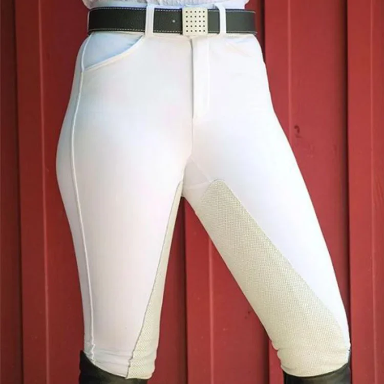 New European women\'s thin slimming slimming breeches splicing elastic hip lifting leisure equestrian pants L5