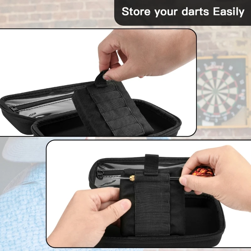 Case for 6 Steel Tip and Soft Tip Carrying Storage Holder Fits for Dart Tip, Shafts and Flight B03D