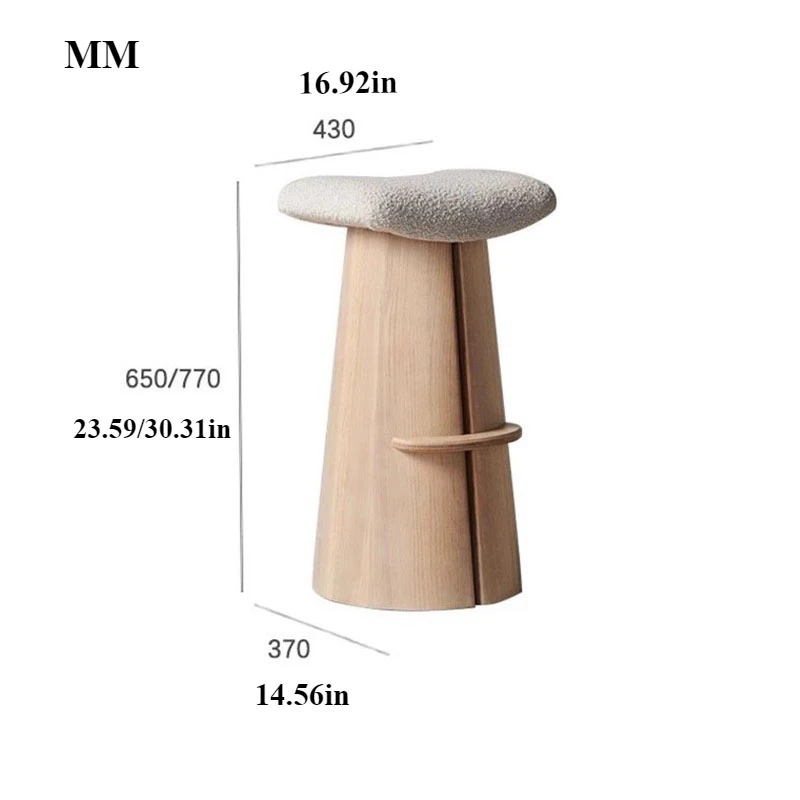 Nordic Luxus Massivholz Bar Stuhl Kreative Design Küche Zähler Hause Barhocker Moderne Taburetes Altos De Cocina Möbel