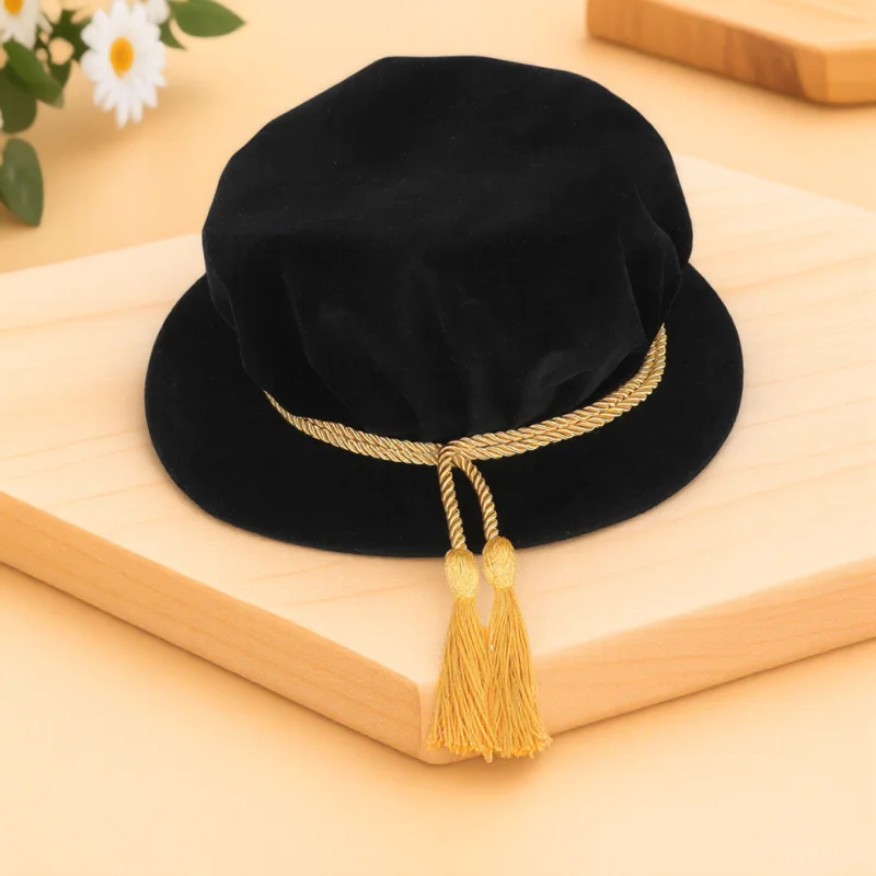 

Doctoral Graduation Tam Prop Elegant Adult Ceremony Hat High Quality Materials Excellent Workmanship Themed Party Decoration