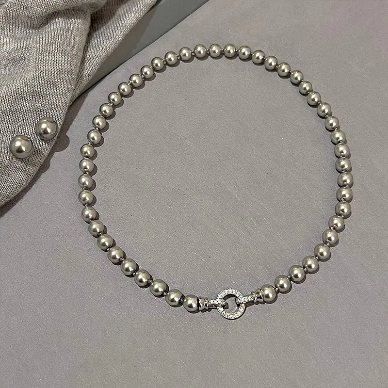 Pearl Sweater Chain, Female Niche Design Sense, 2024 Xiaomi Pearl Necklace, High-end Collarbone Chain