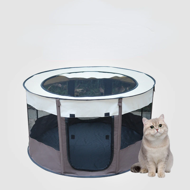 Automatic Pop Up Pet Tent Cat Dog Kennel House Cage Foldable DogHouse Portable Cat Nest Cathouse  Universal Indoor Pet Cave Bed