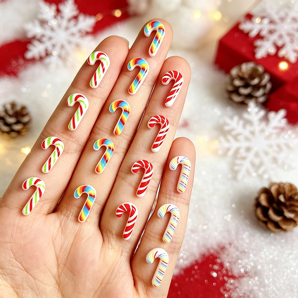 50Pcs 3D Christmas Candy Cane  - Xmas Resin Art review and price