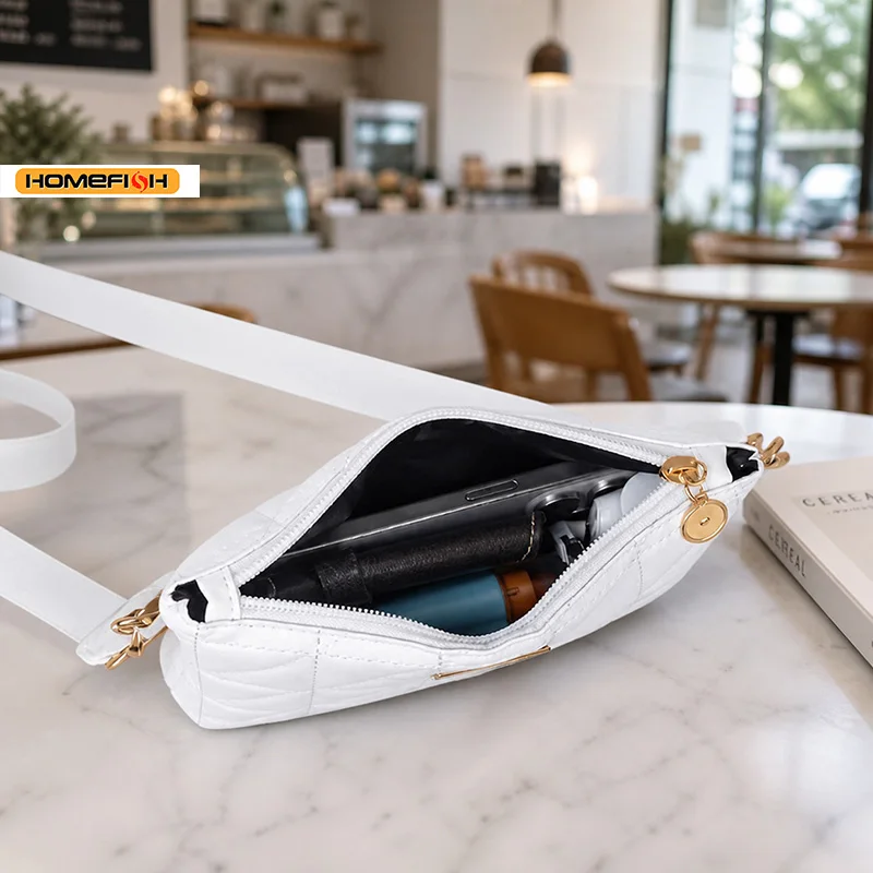 HOMEFISH Mini-Handtasche für Handys, kompakte Stickerei, kleine quadratische und dreieckige Münztasche, modische Damentasche – Detail 4