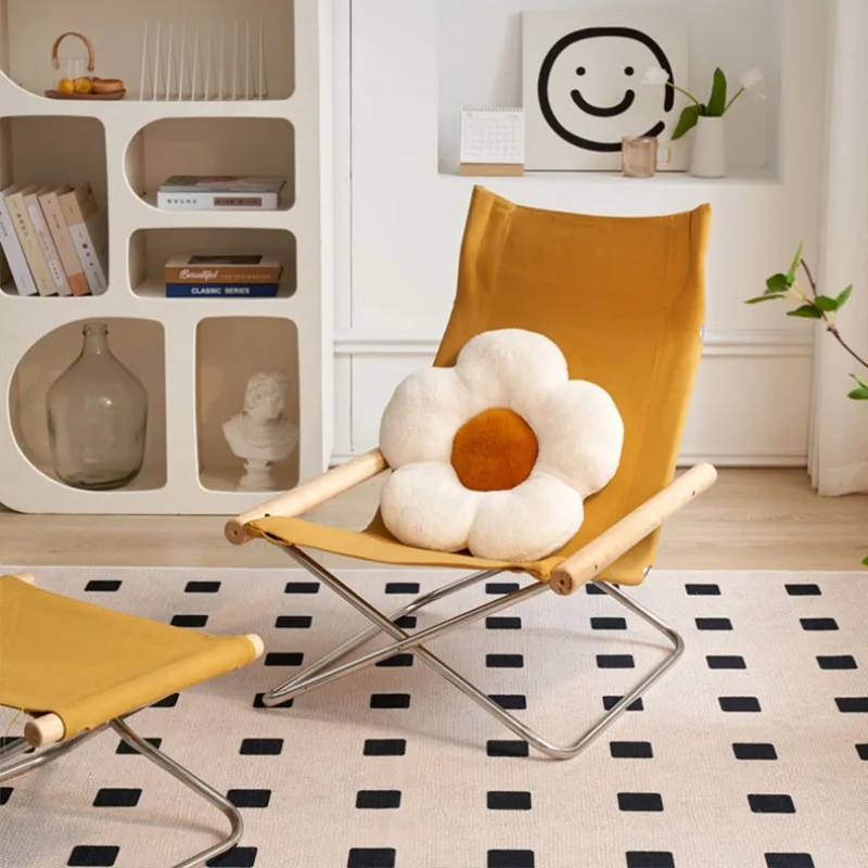 

simple modern sofa chair Internet celebrity ins recliner, folding chair Lazy chair, medieval Nordic, single leisure chair