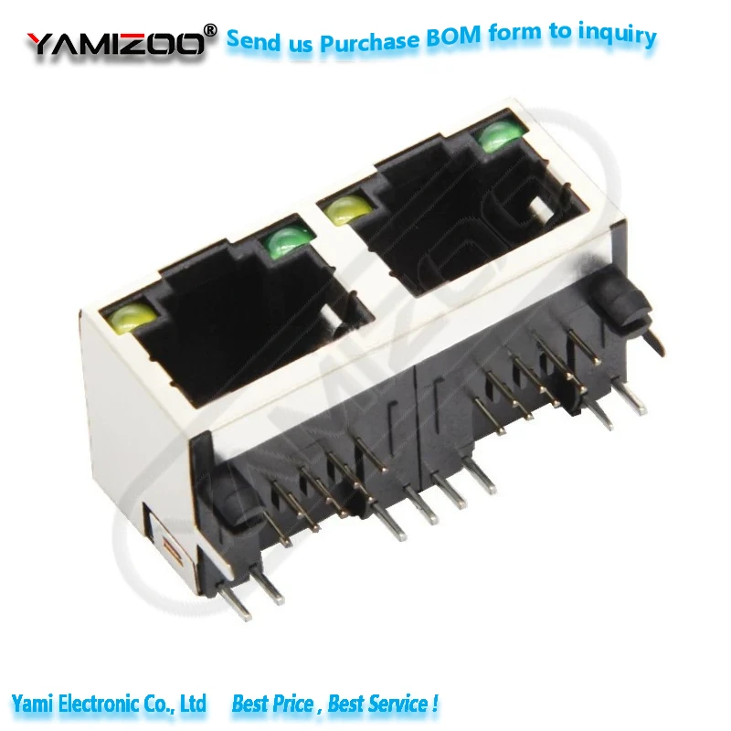 1 Stück HX-RJ45 90 5631-1x2 8P8C Ethernet-Stecker (RJ45 RJ11) Mit/Ohne LED Biegsamer Stecker – Detail 3