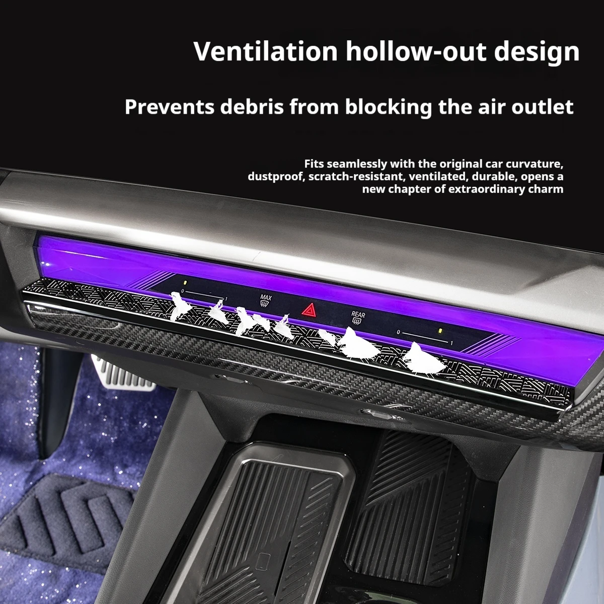 التحكم المركزي منفذ الهواء تكييف الهواء الغطاء الواقي الملحقات لسيارات BMW 5 Series i5 G60 2024-2025 الملحقات الداخلية