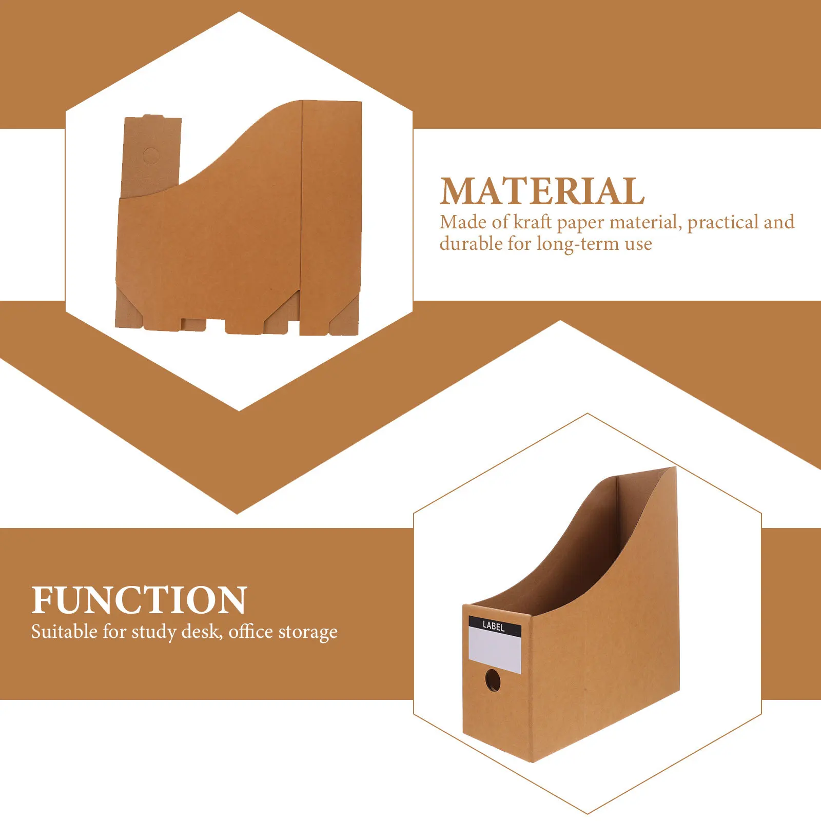 

5Pcs File Document Storage Rack Desktop Office File Holder Organizer Document Rack Folder Holder Students Books Organizer