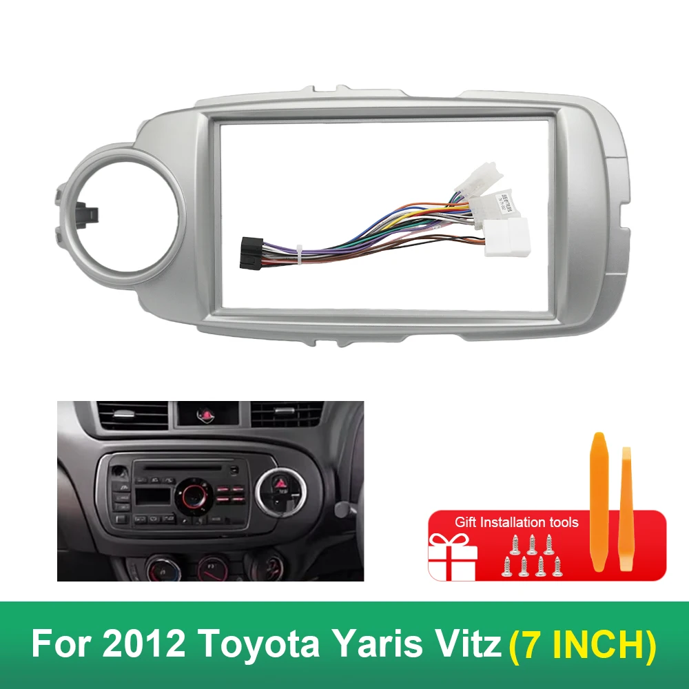 

2DIN LHD RHD Universal 7inch For 2012 Toyota Yaris Vitz player Radio Android stereo Harness screens accessories navigation